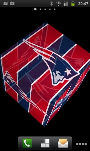 Live Wallpaper Which Bring 3d New England Patriots Logo Into Your