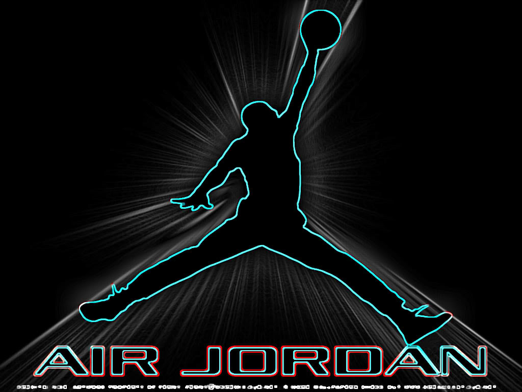 Air Jordan Logo Wallpaper Glass