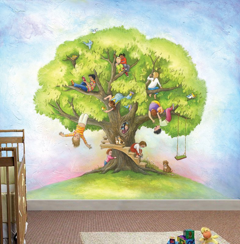 Source Url Kidinthemural Shop Large Wall Mural Kids Tree