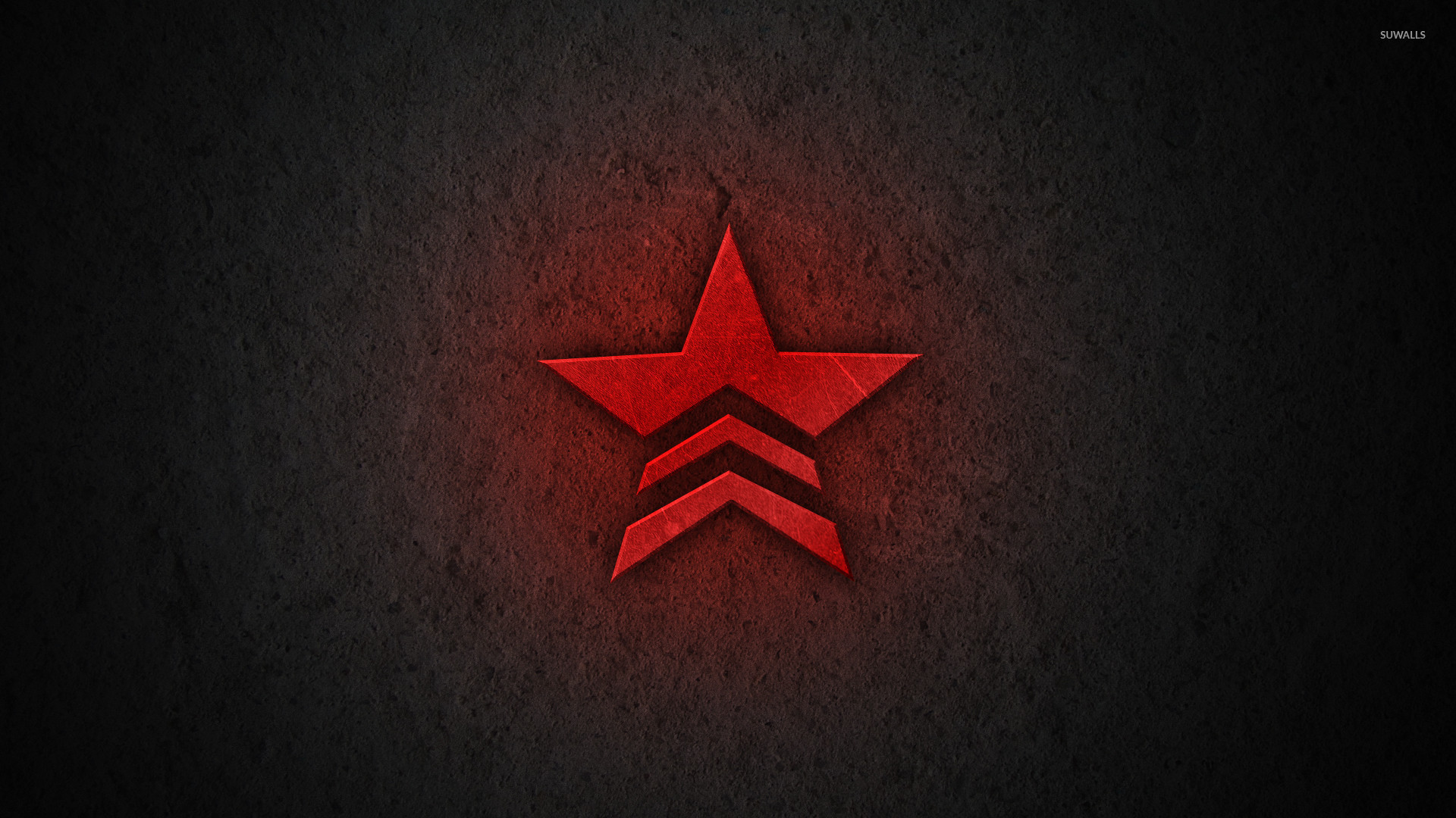 Red Mass Effect Star Logo Wallpaper Game