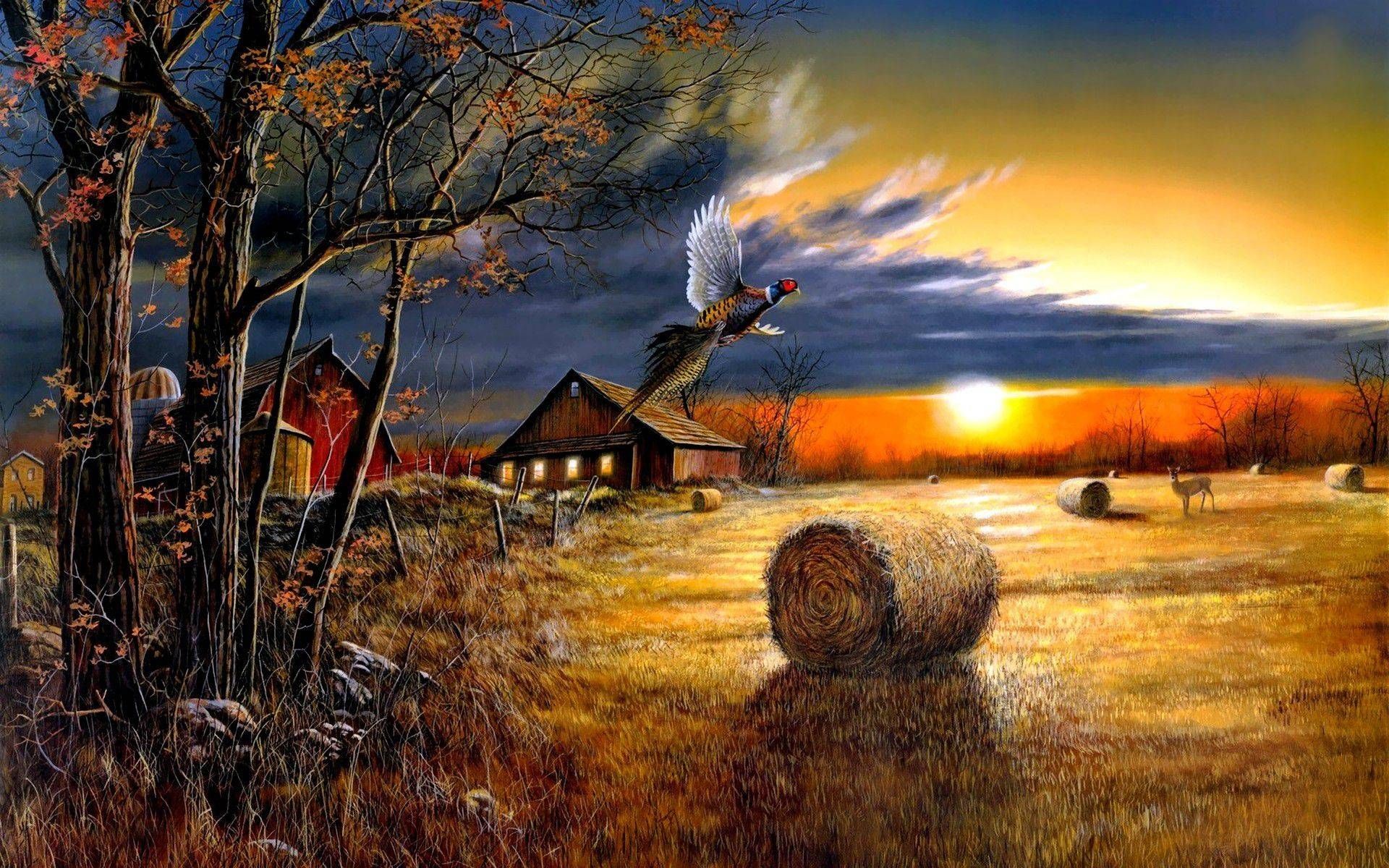 Farmhouse Desktop Wallpaper