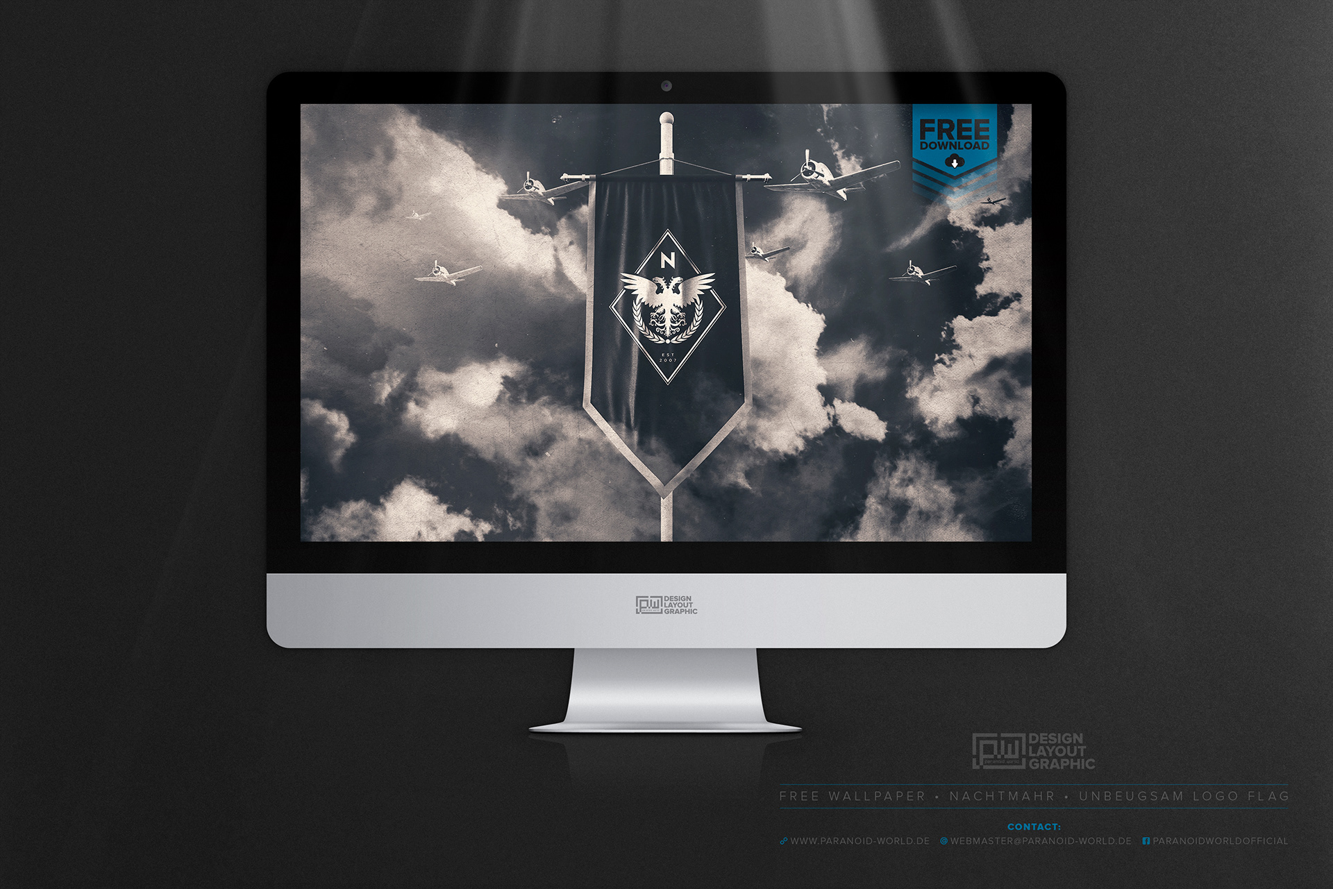 Paranoid World Design Layout Graphic Nachtmahr Unbeugsam