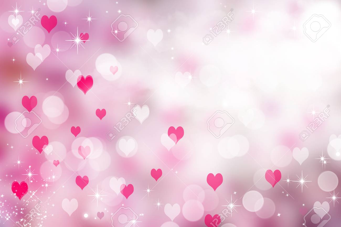 Love Background Heart Valentine Pink Abstract Day Holiday