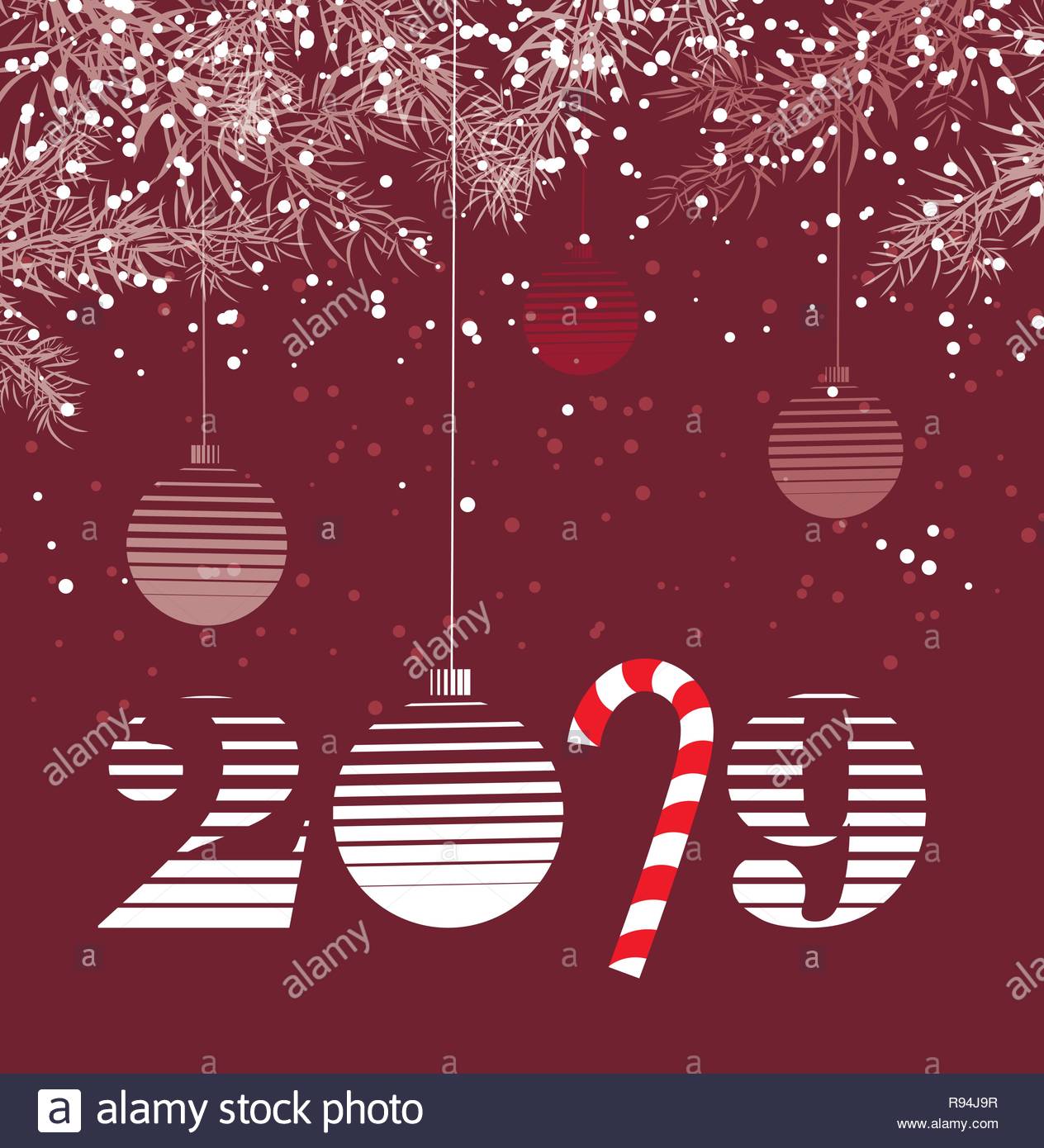 template christmas card for wallpaper banner new year 2019