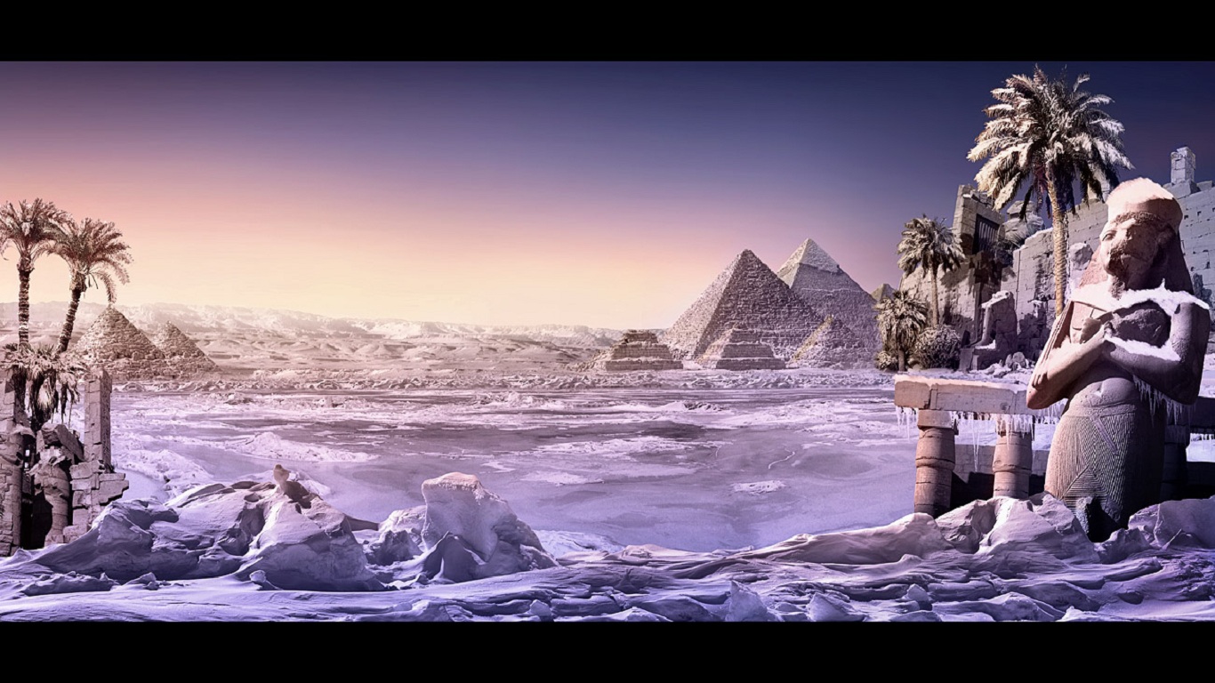 Frozen Egypt Matte Painting Puter Wallpaper Desktop Background