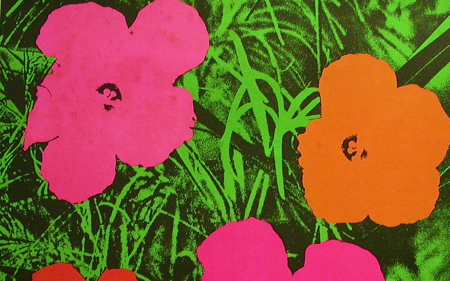 Warhol Fleurs Wallpaper