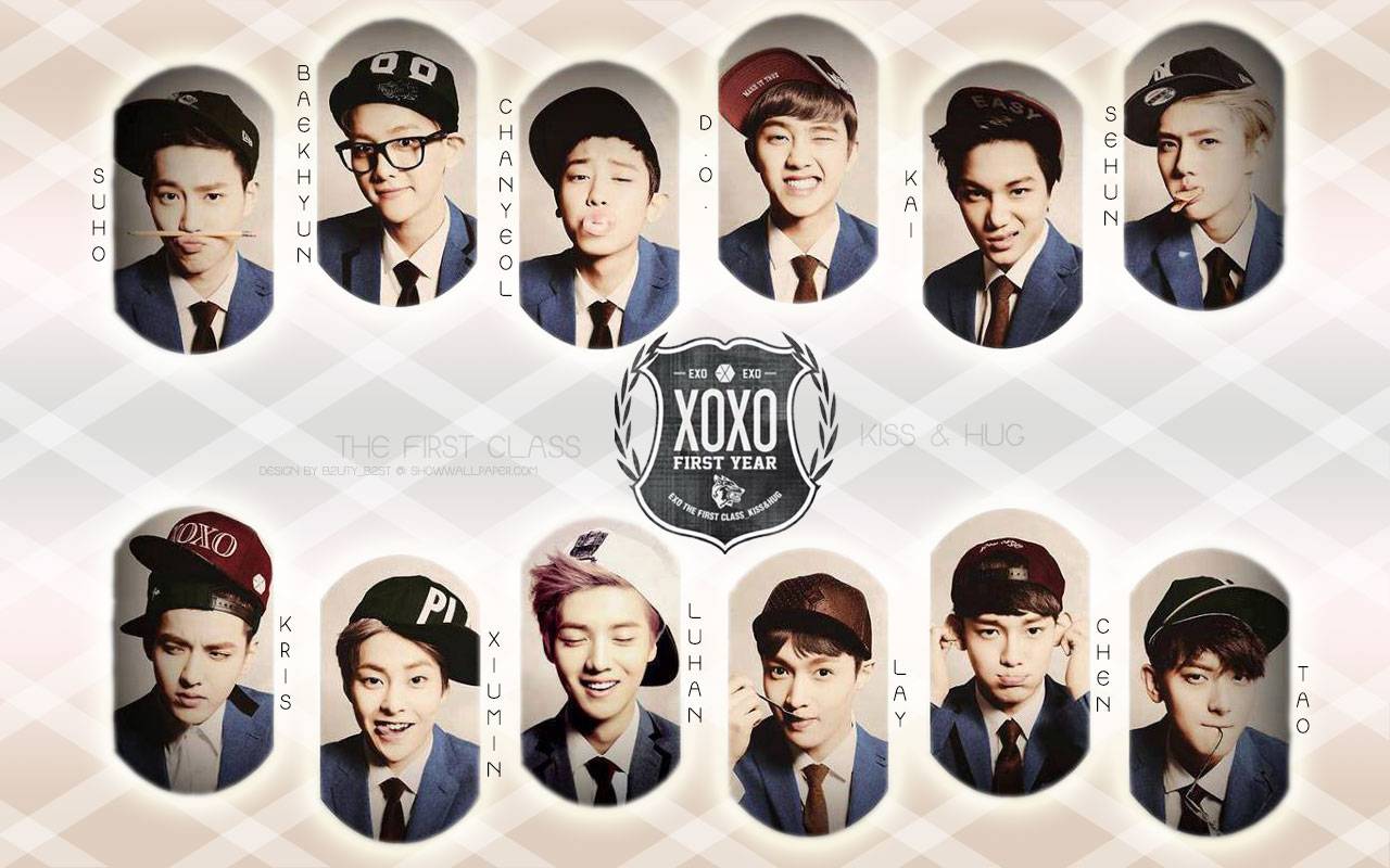 EXO XOXO First Year   KPOP Wallpaper 1280x800
