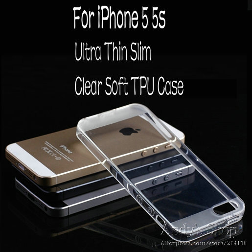 iPhone 5c Clear Rubber Case For 5s Ultra Thin