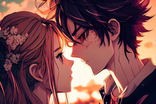 Share Anime Couple Kiss Wallpaper