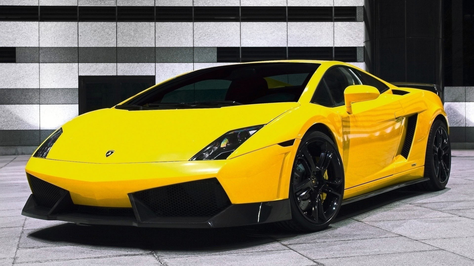 Cars Supercars Lamborghini Murcielago Yellow Wallpaper