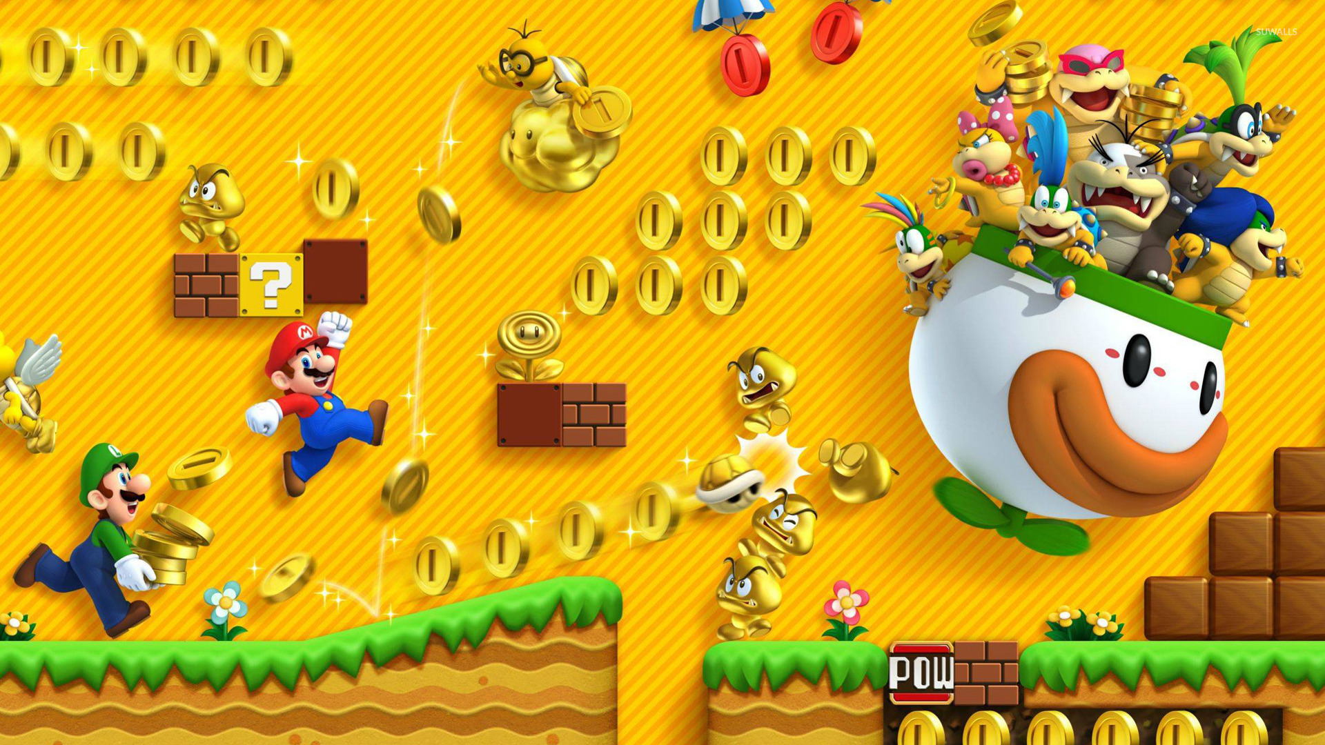 Super Mario Bros Wallpaper Game
