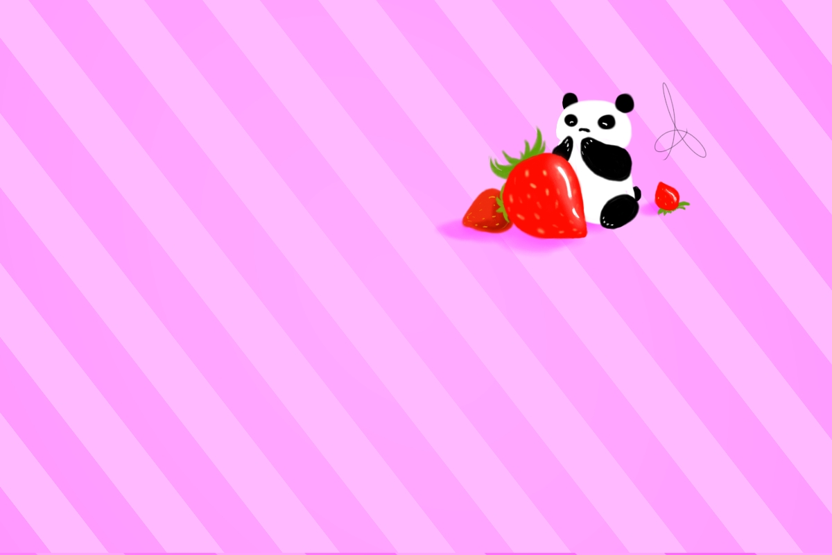 Cute Cartoon Panda Wallpaper HD Background In