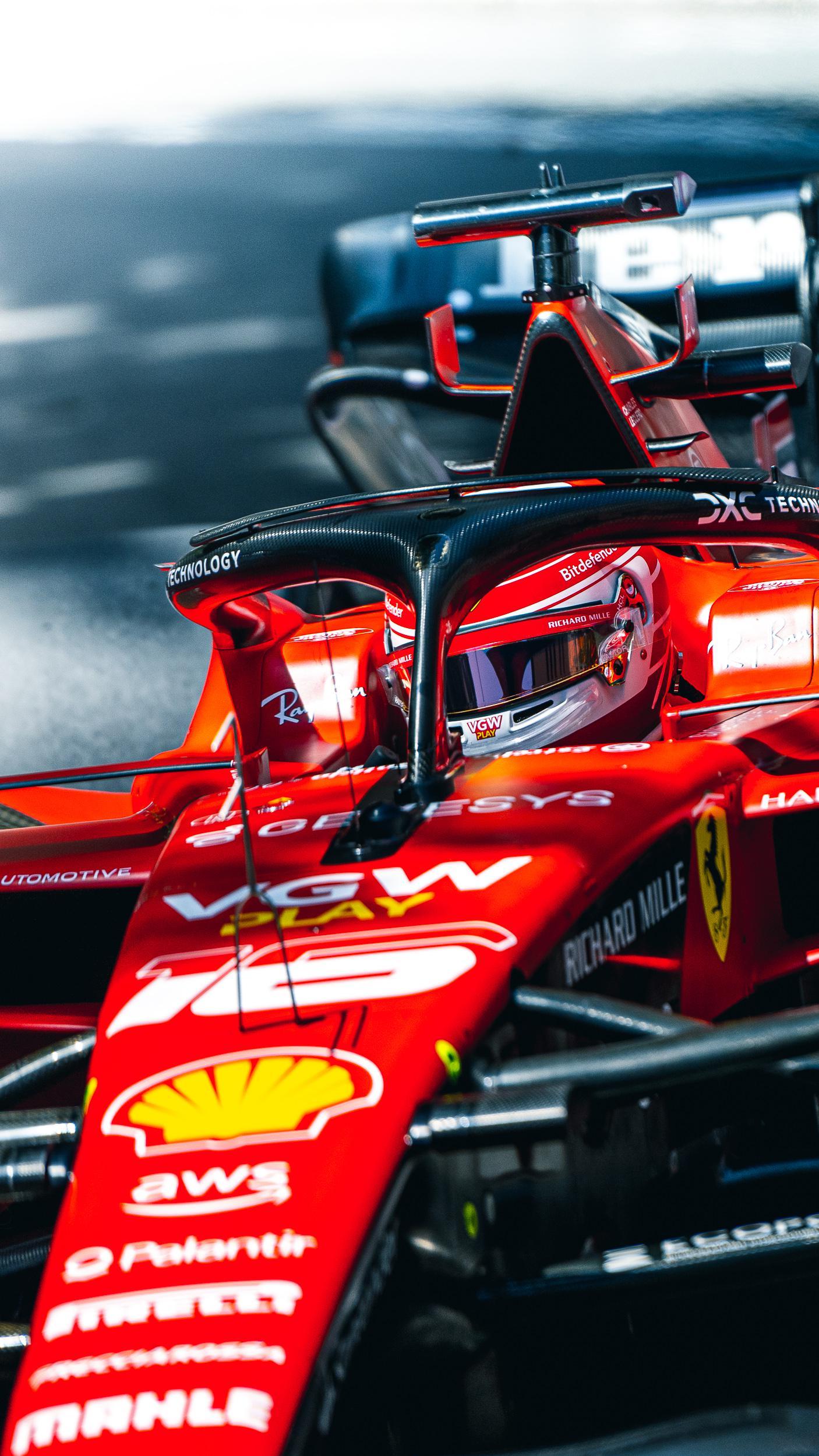 Charles Leclerc Ferrari Grand Prix Monaco By E Safronov