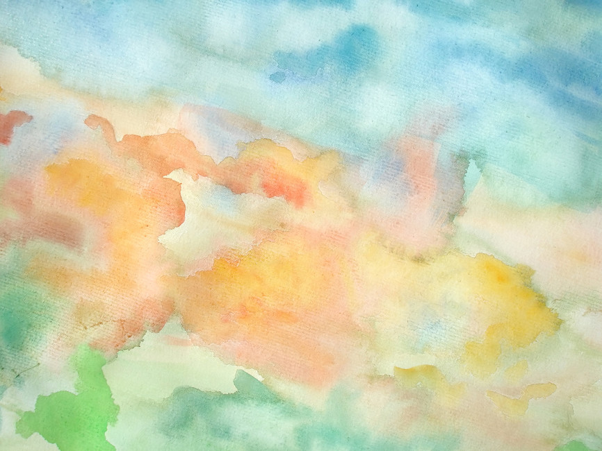 Abstract Watercolor Sky Wall Mural Photo Wallpaper Photowall