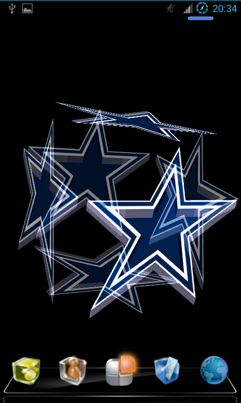 Cowboys Star Live Wallpaper 3d Screenshot