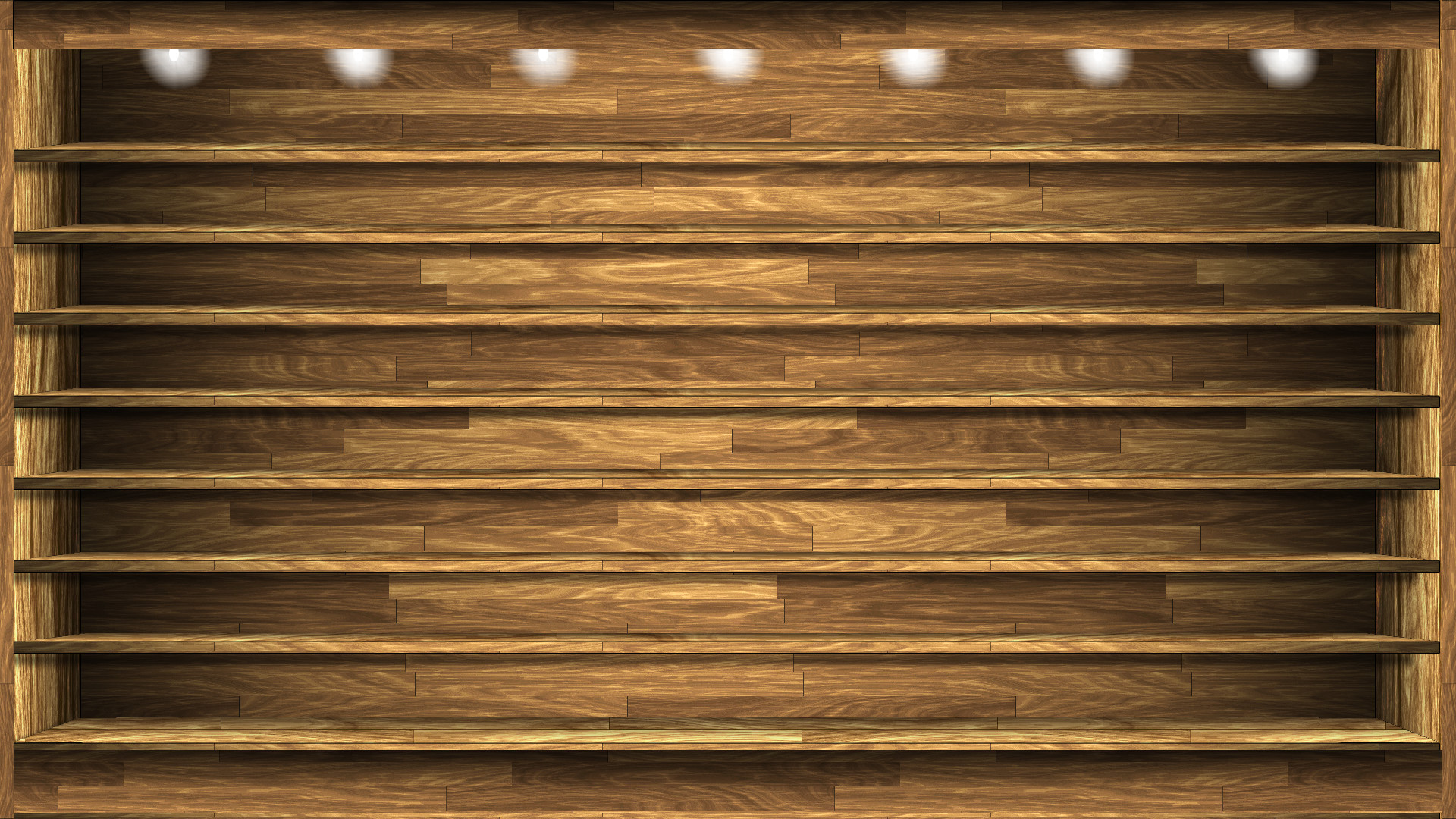 Desk And Shelves Desktop Wallpaper