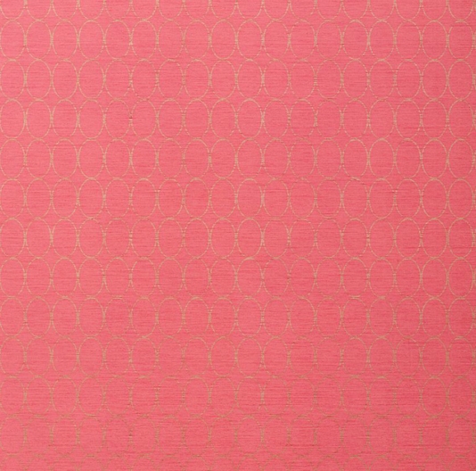Sonoma Wallpaper Bright Pink With Geometric Oval Design In