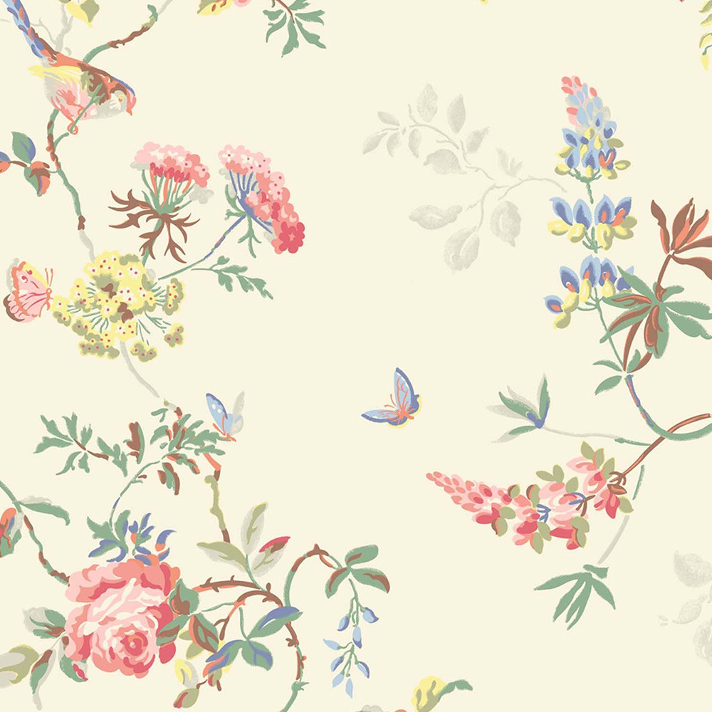 Birds Roses Wallpaper Belles And Whistles