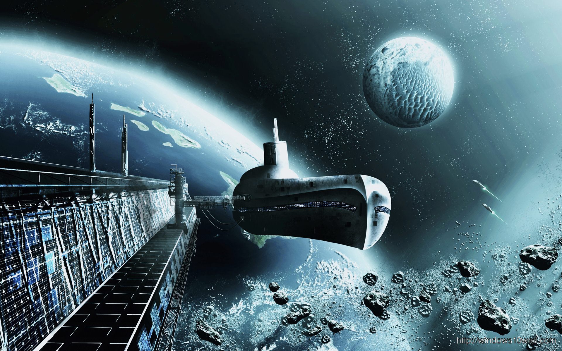Spaceship Background