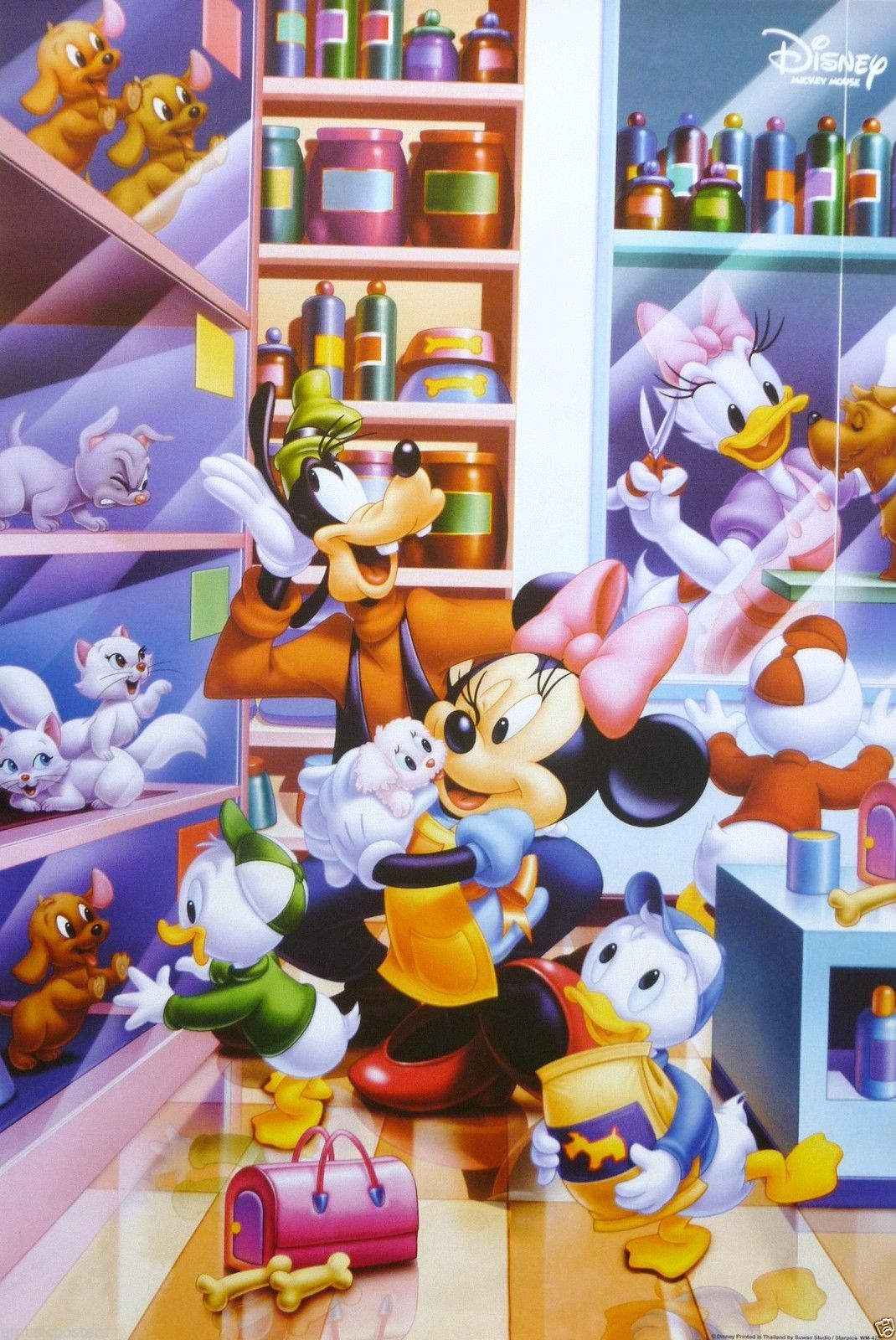 Store Groomers Poster Minnie Mouse Goofy Daisy Duck Wallpaper Picture