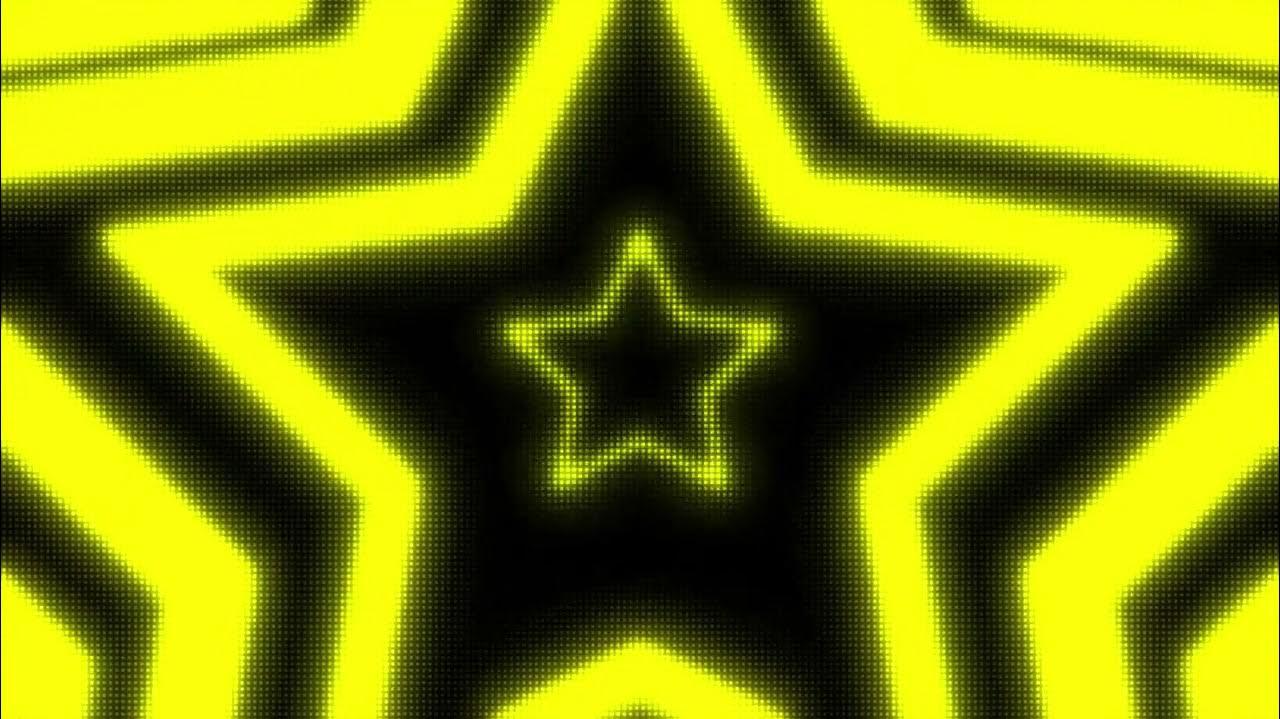 Black And Yellow Y2k Neon Led Lights Star Background Hour