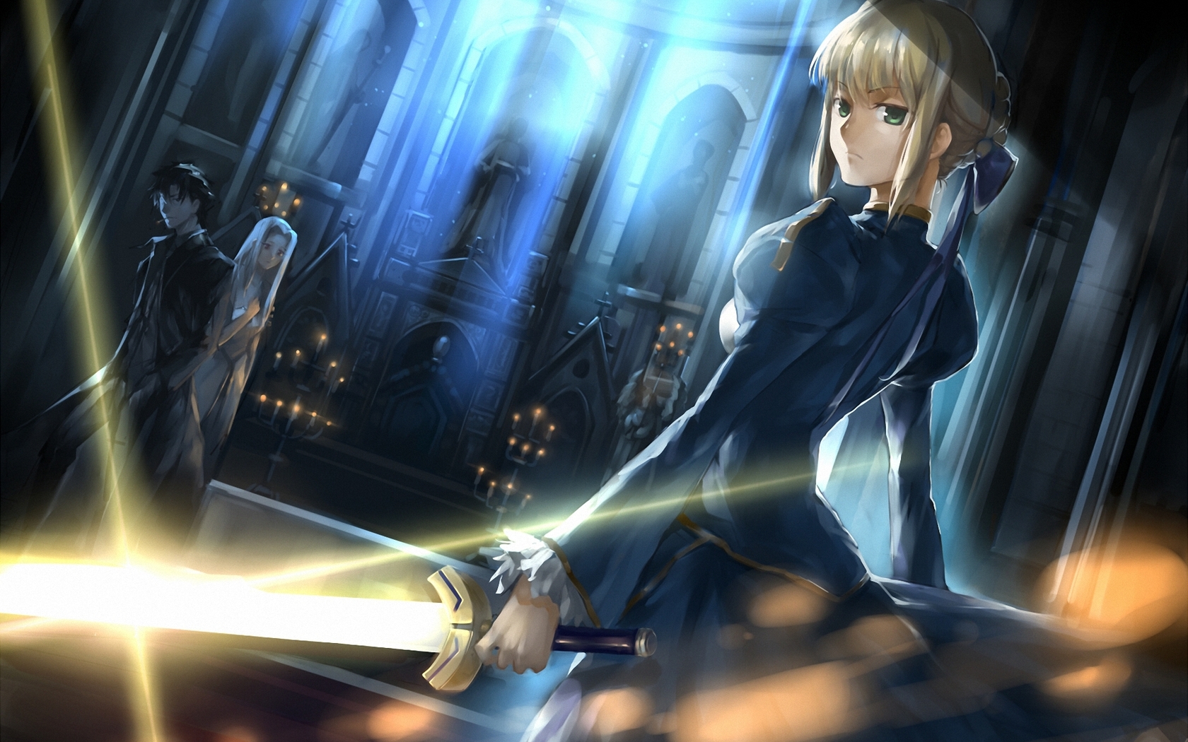Fate Zero Stay Night Saber Emiya Kiritsugu HD Wallpaper 1680x1050