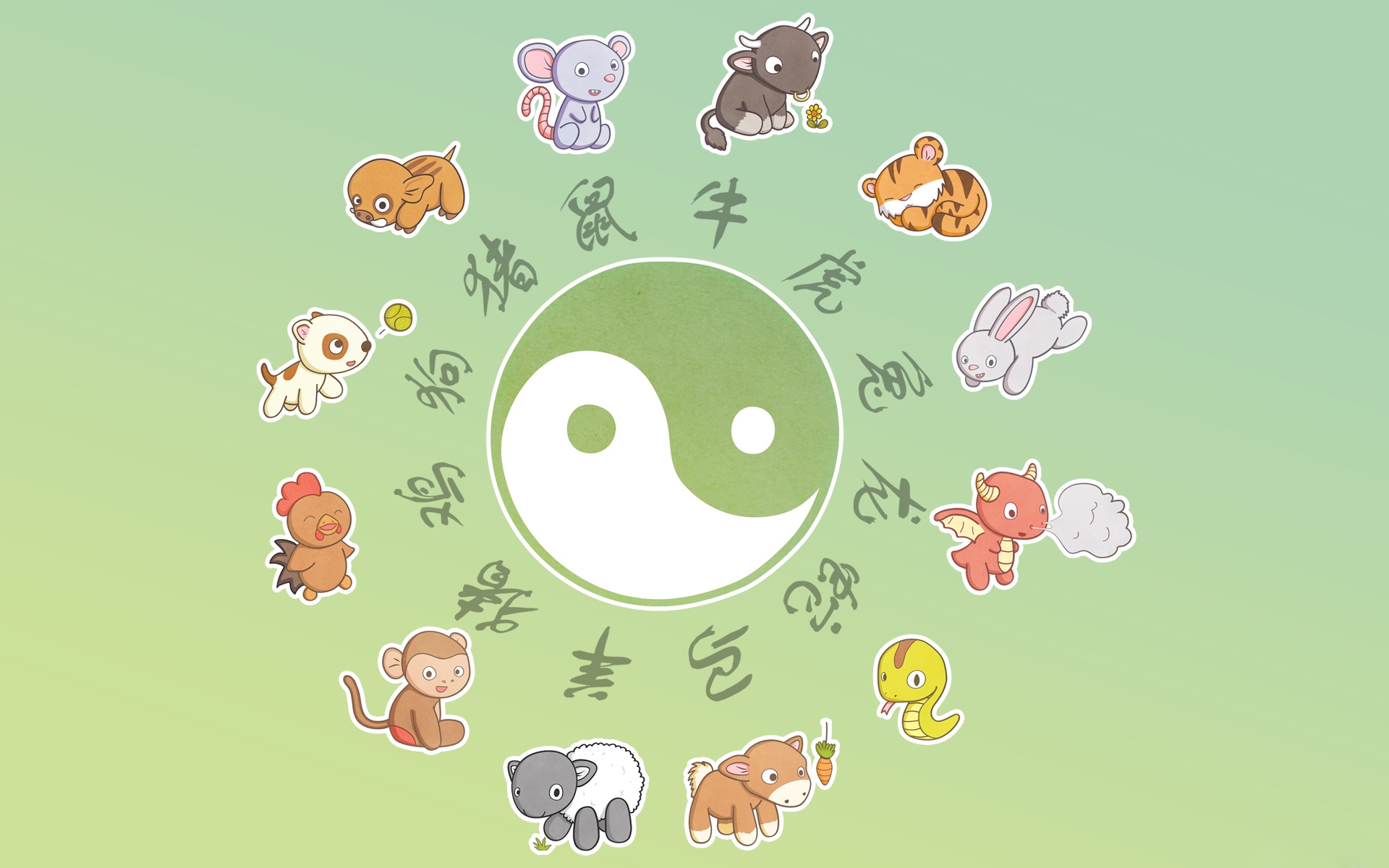 1920x1200 Chinese Zodiac Wallpaper Download