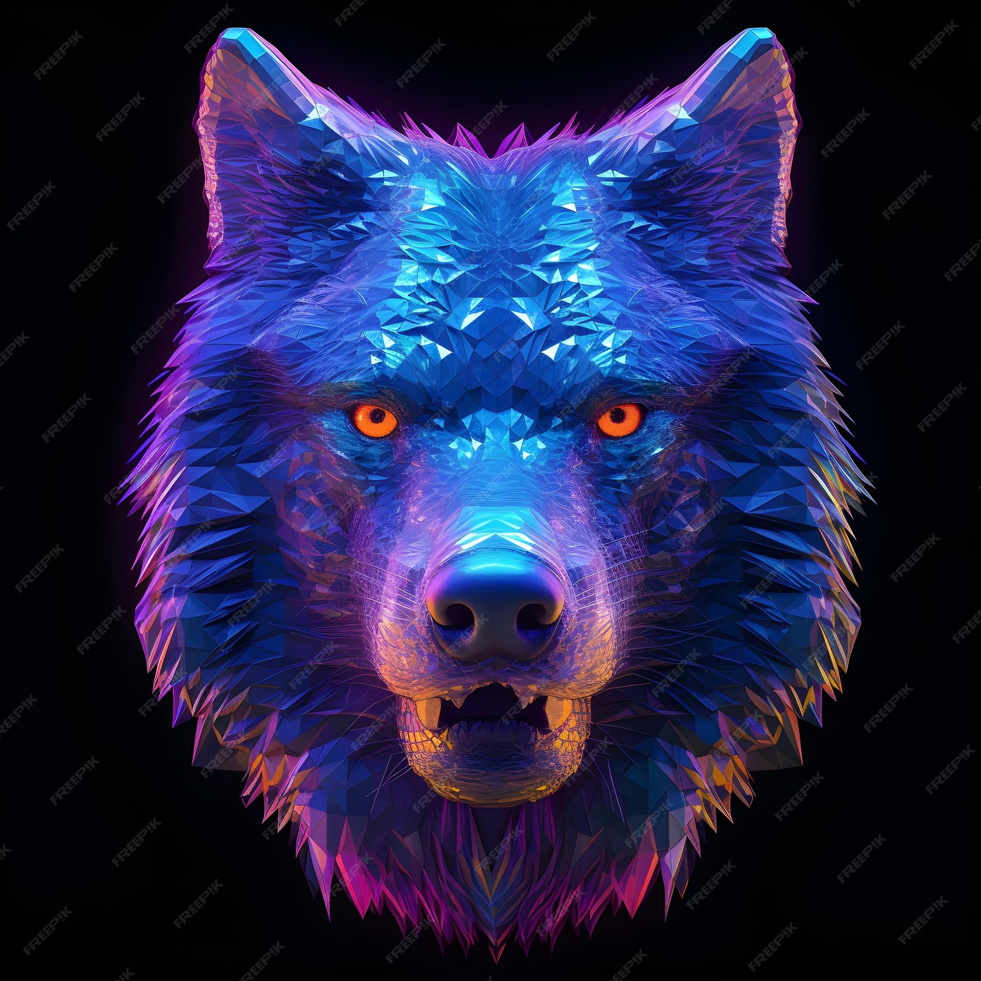 Blue Wolf Wallpaper