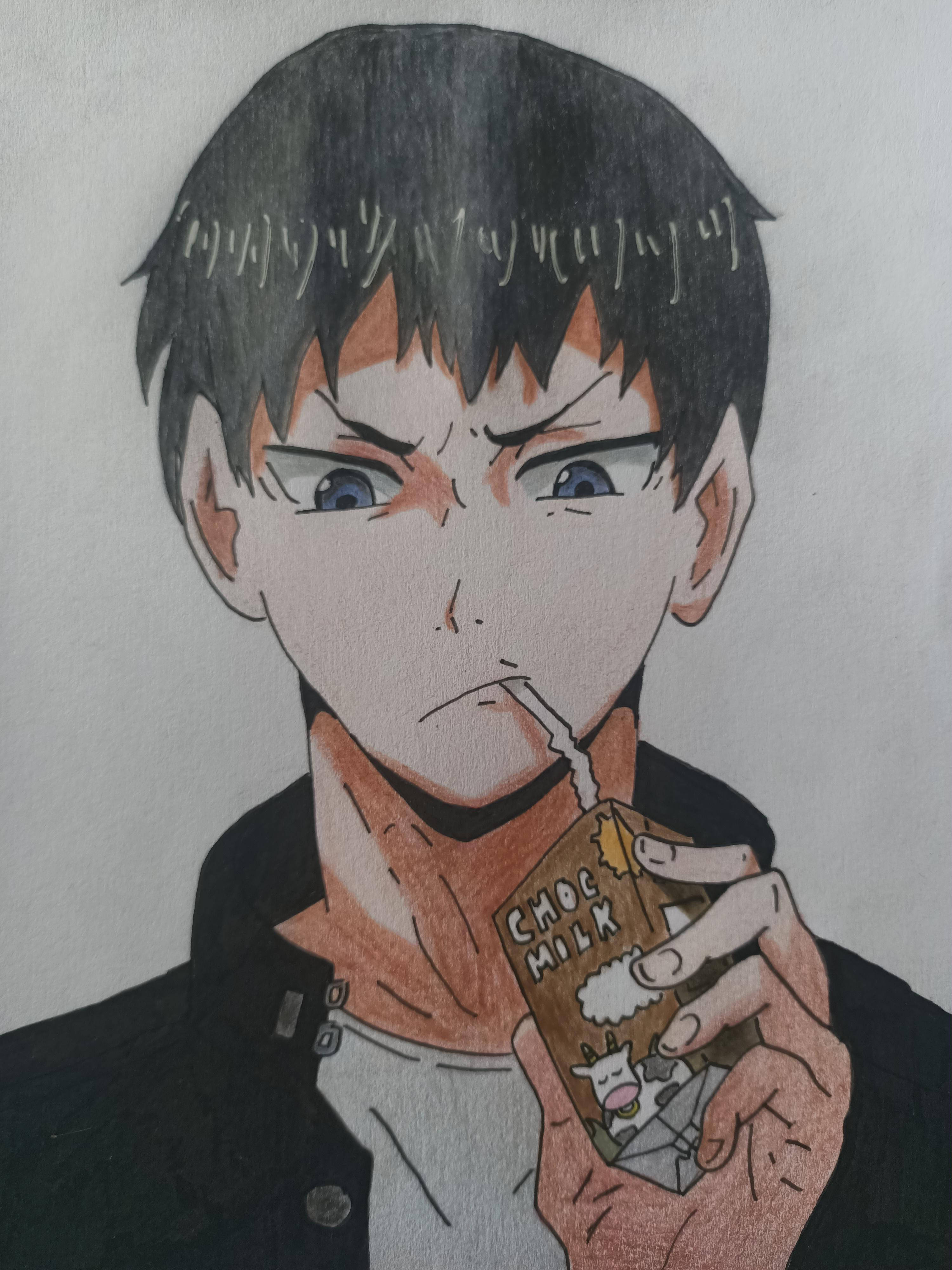 En Animezeichnung Von Kageyama Tobio Wallpaper