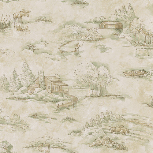 Brewster Home Fashions Northwoods Toile Wallpaper Walmart