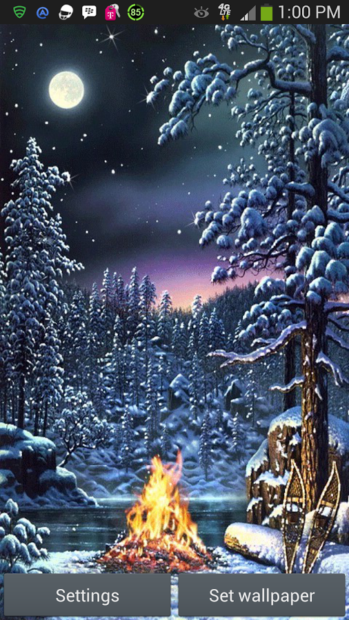 Christmas Fire Live Wallpaper Screenshot