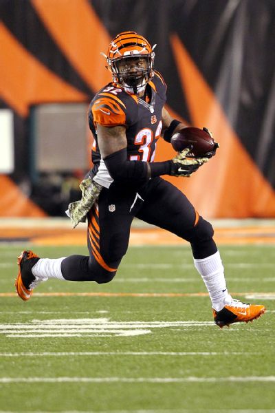 Cincinnati Bengals running back Jeremy Hill is only a rookie but he
