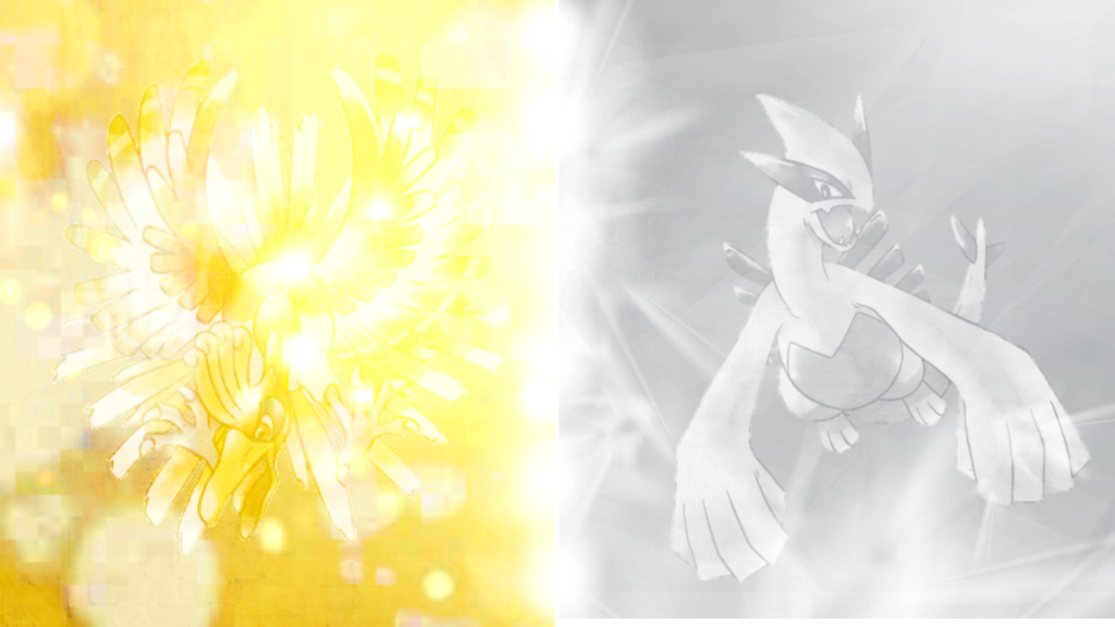 Pokemon Gold And Silver Version Ho Oh Vs Lugia By
