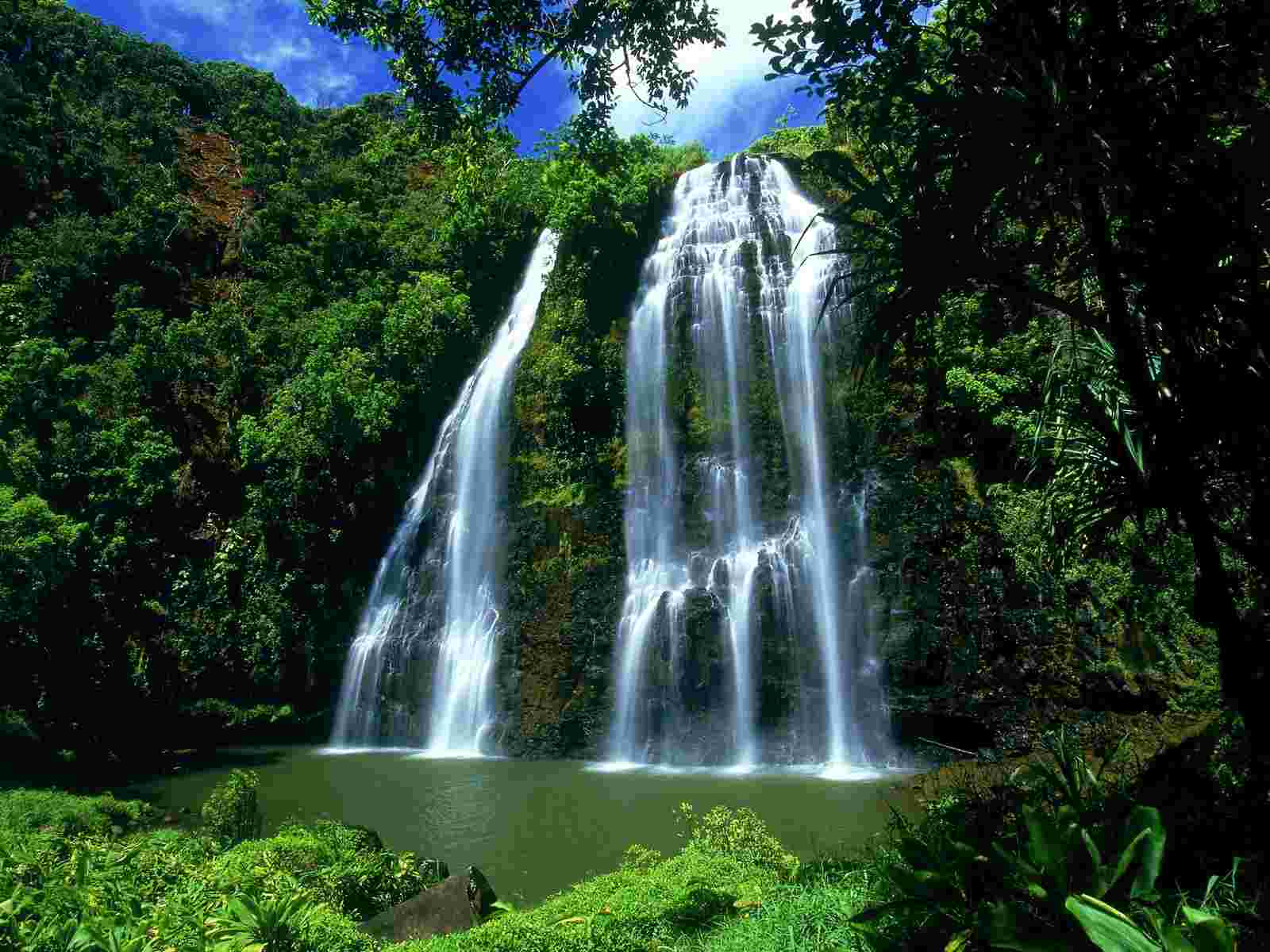 Kauai Hawaii Wallpaper Waterfalls Nature Collection
