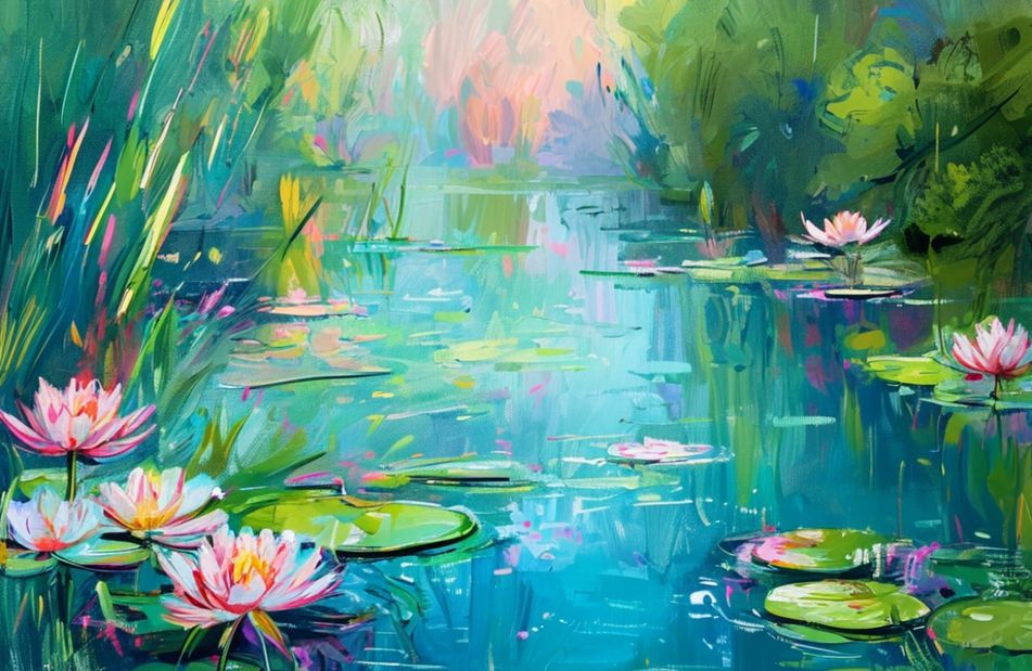 Monet Water Lilies Wallpaper