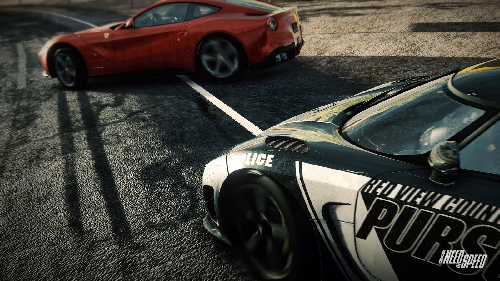 Drifting Cars Police Pursuit Sports Car Video Games HD Wallpaper T03