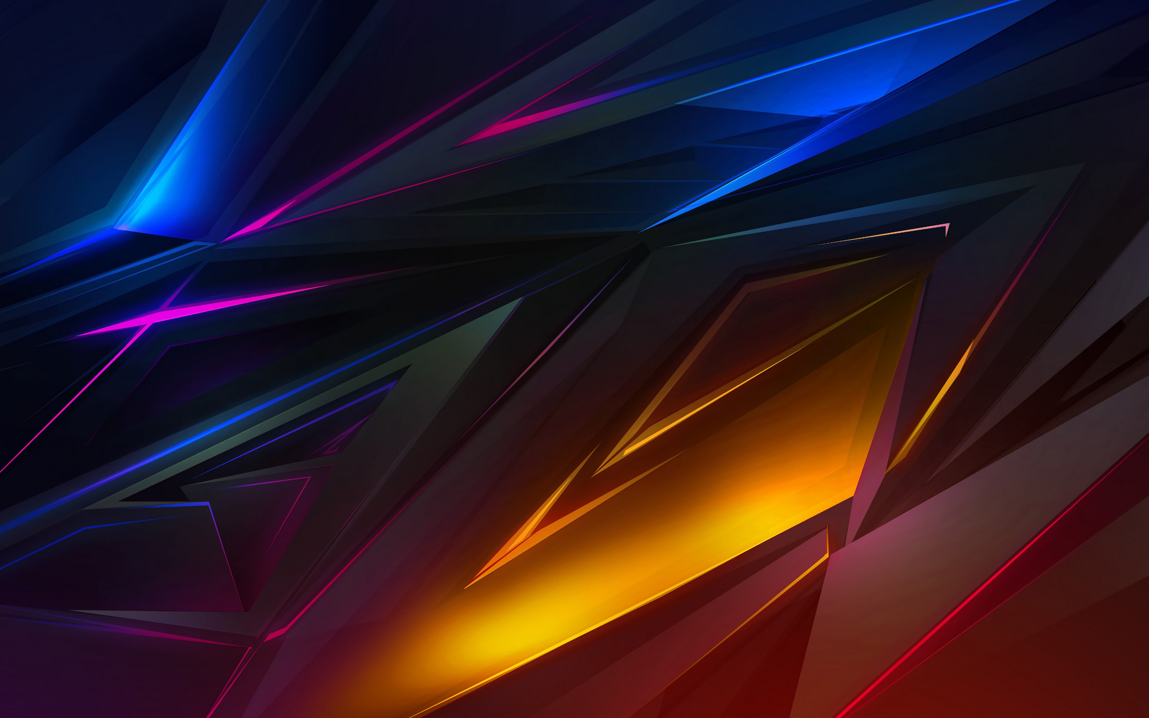 Free download Colorful Dark Abstract Polygon 3D 4K Wallpaper 39 [3840x2400]  for your Desktop, Mobile & Tablet | Explore 28+ Abstract Polygon 4K  Wallpapers | Background Abstract, 4K Abstract Wallpaper, 4K Abstract  Wallpapers