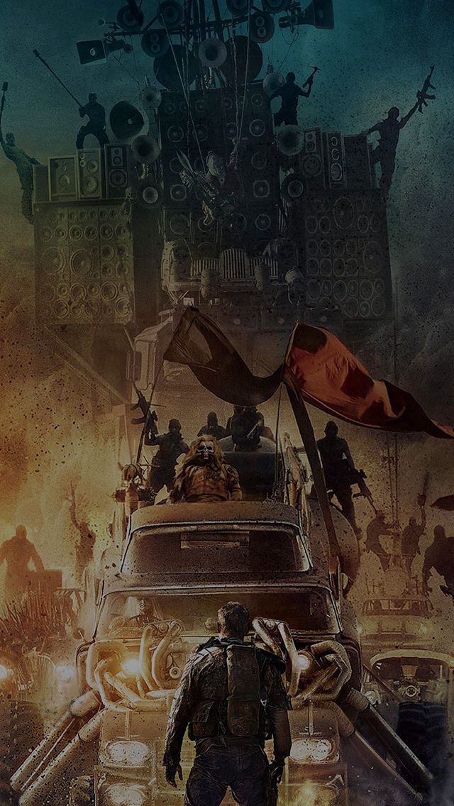 Poster Mad Max Furyroad Art Illust Dark iPhone 5s Wallpaper