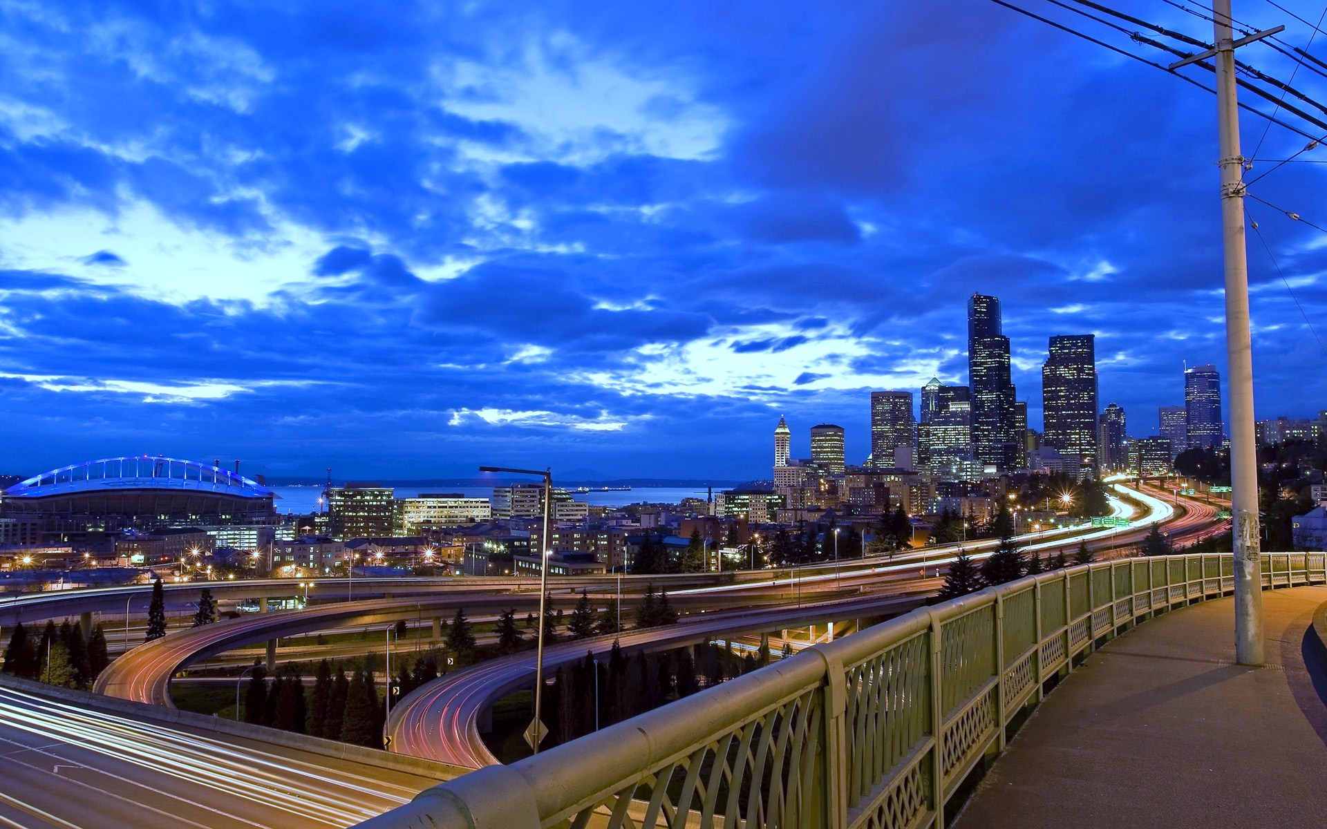 Skylines Seattle Wallpaper Highway