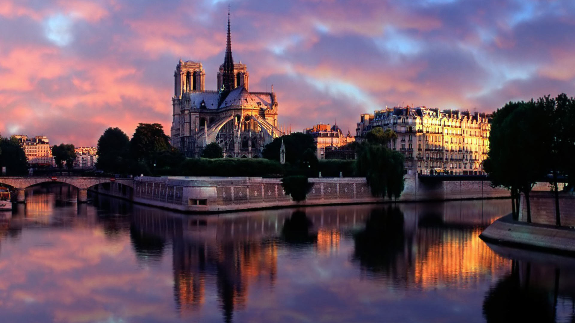 Notre Dame France Paris Wallpaper HD 1920x1080 3959
