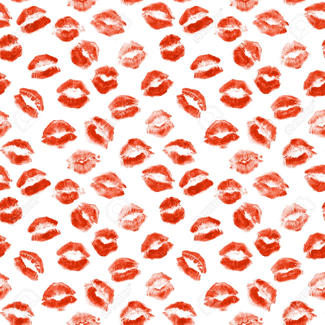 Free Download Lipstick Kiss Isolated On White Background Set Stock