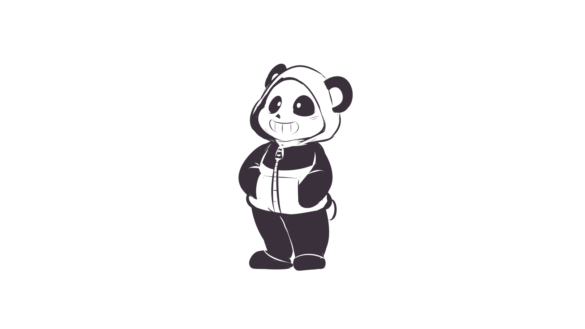 Undertale Panda Sans Wallpaper Happy Hoodie Sketch
