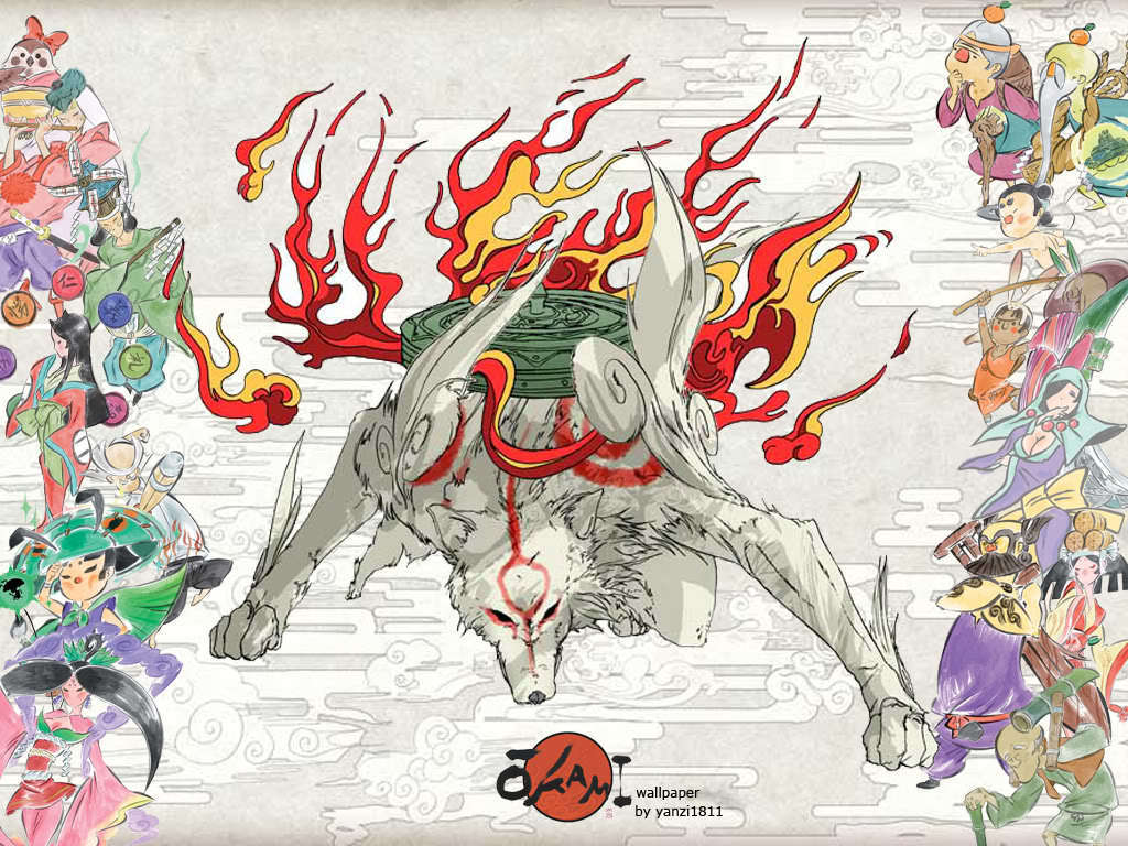 Okami Amaterasu Wallpaper