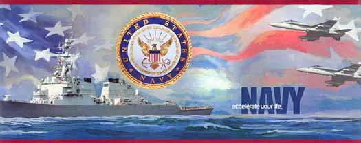 Red Us Navy Wallpaper Border Inc