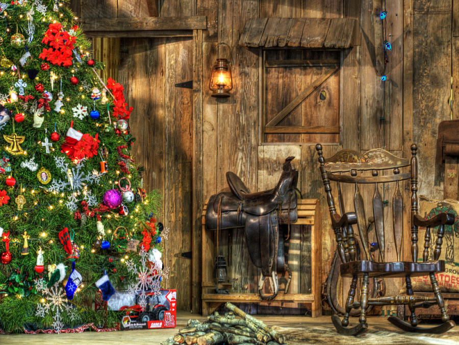 Christmas Cowboy Wallpaper
