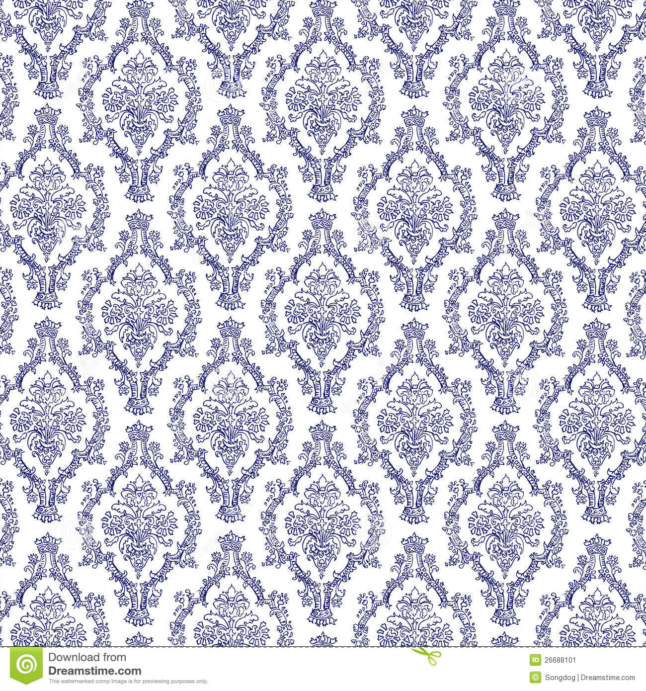 Navy Blue Damask Wallpaper For Walls Image Pictures Becuo