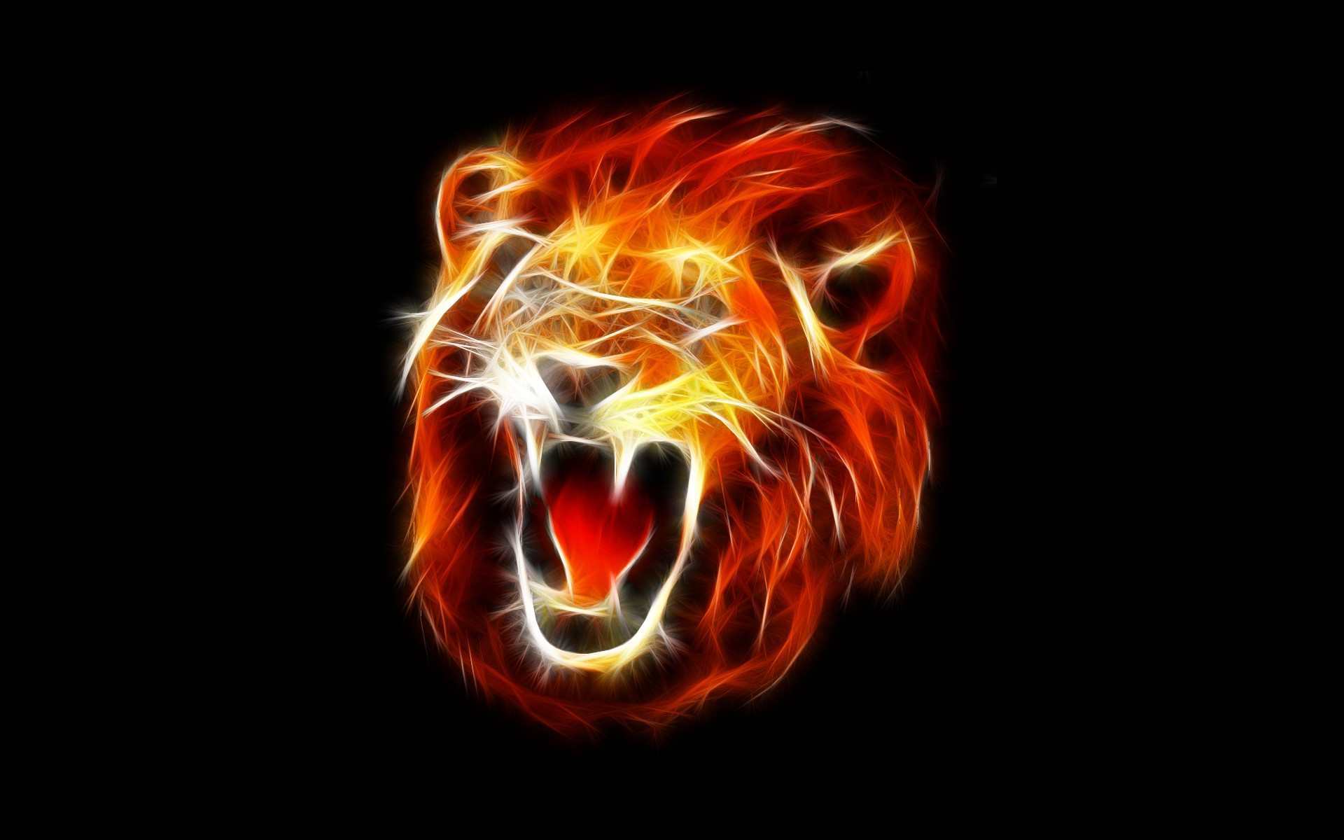 Lion Roar Abstract Wallpaper HD Desktop And Mobile Background