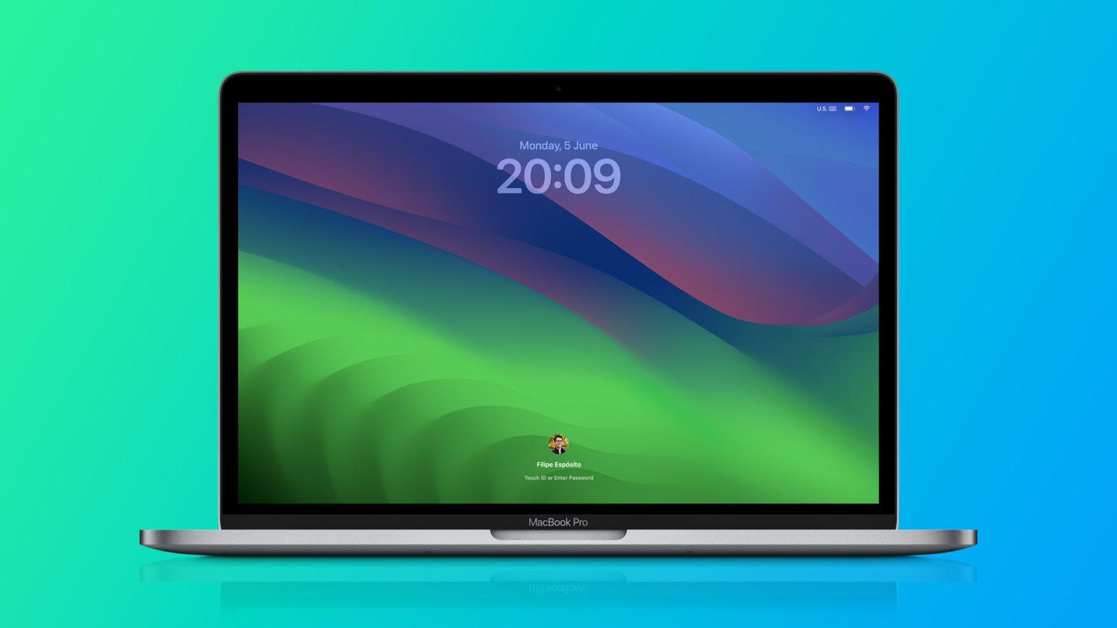 Macos Sonoma Brings New Lock Screen With Aerial Wallpaper