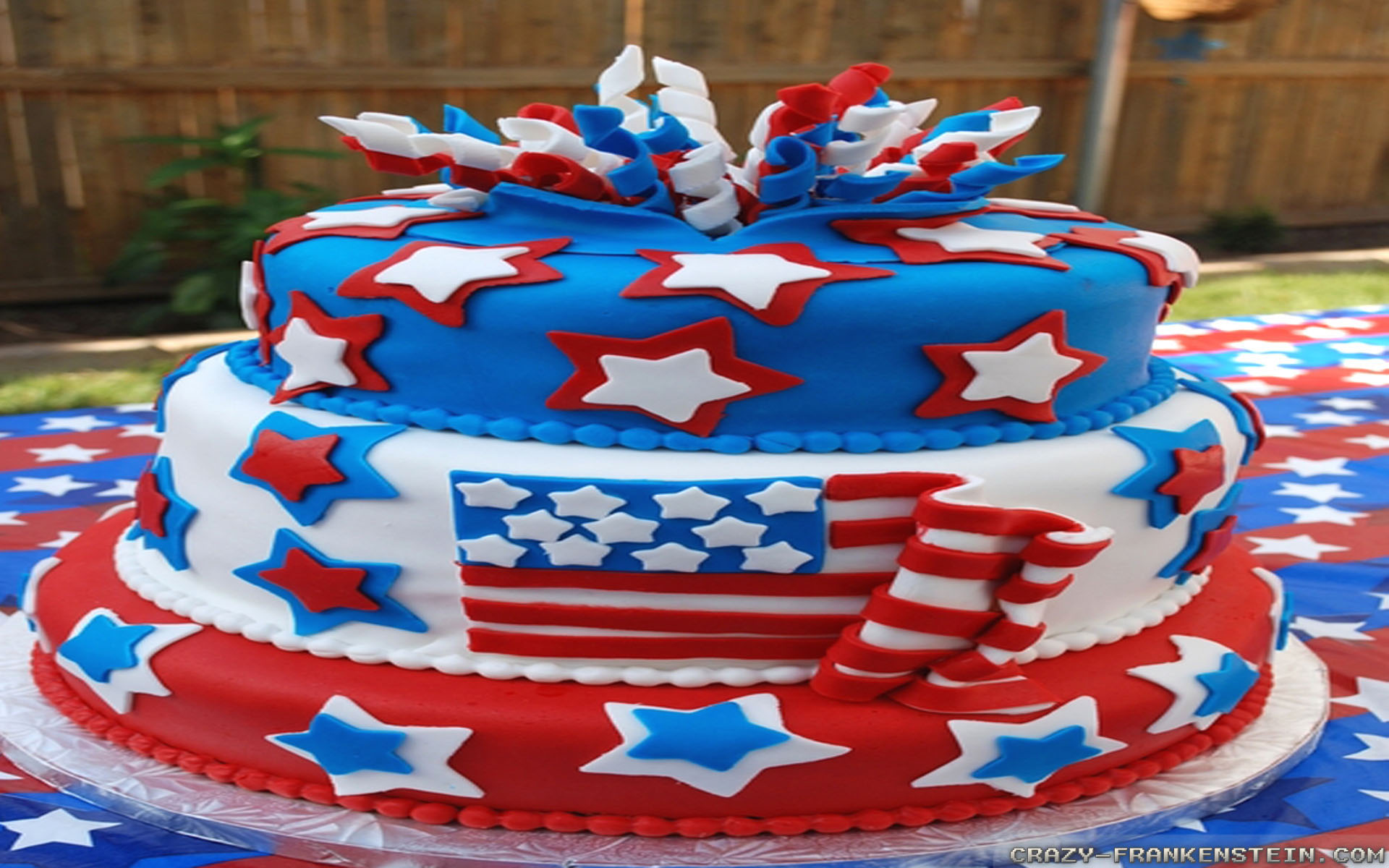 July 4th Cake Wallpaper Independence Day Crazy