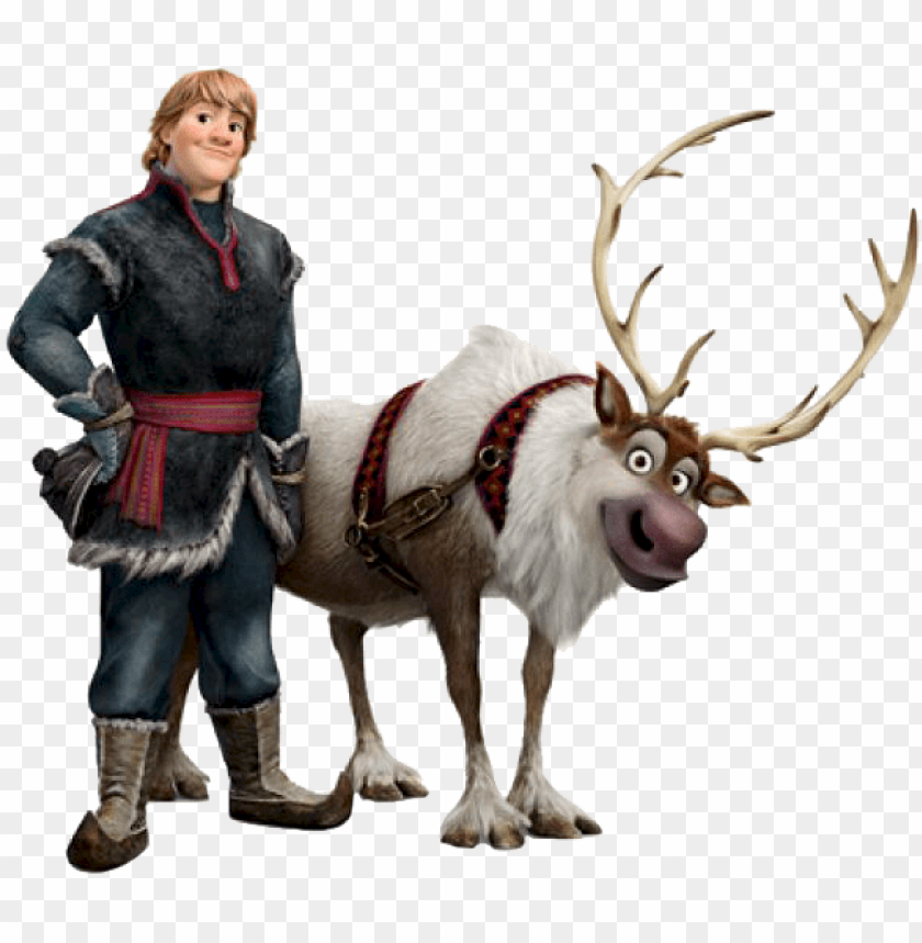 Kristoff And Sven Frozen Png Image With Transparent Background